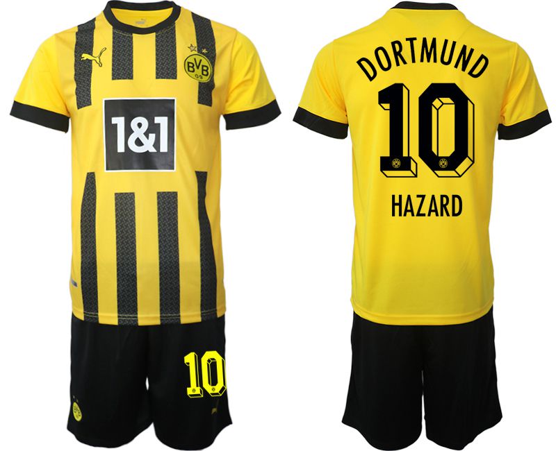 Men 2022-2023 Club Borussia Dortmund home yellow #10 Soccer Jersey